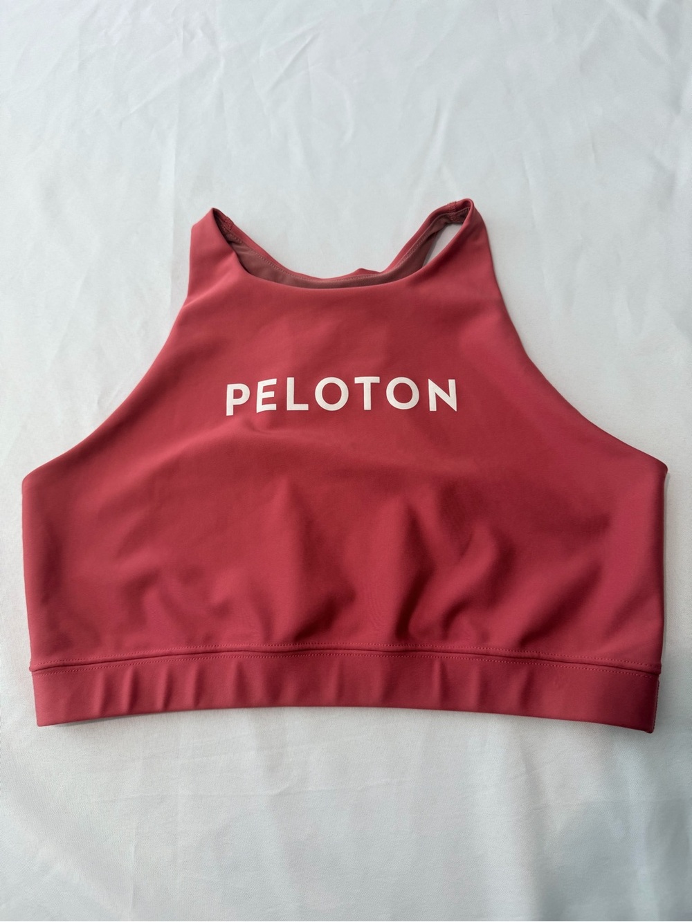 Peloton High-Neck Sports Bra in Rose Pink size XL